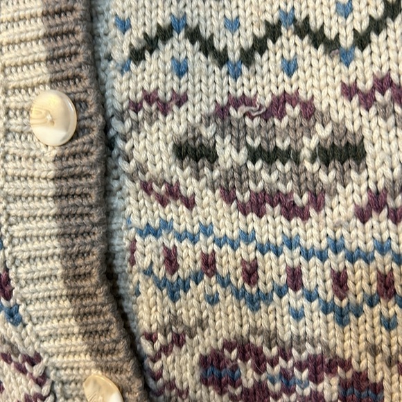 Gorgeous vintage ?  THICK wool long Best American Clothing Company cardigan - Picture 7 of 7